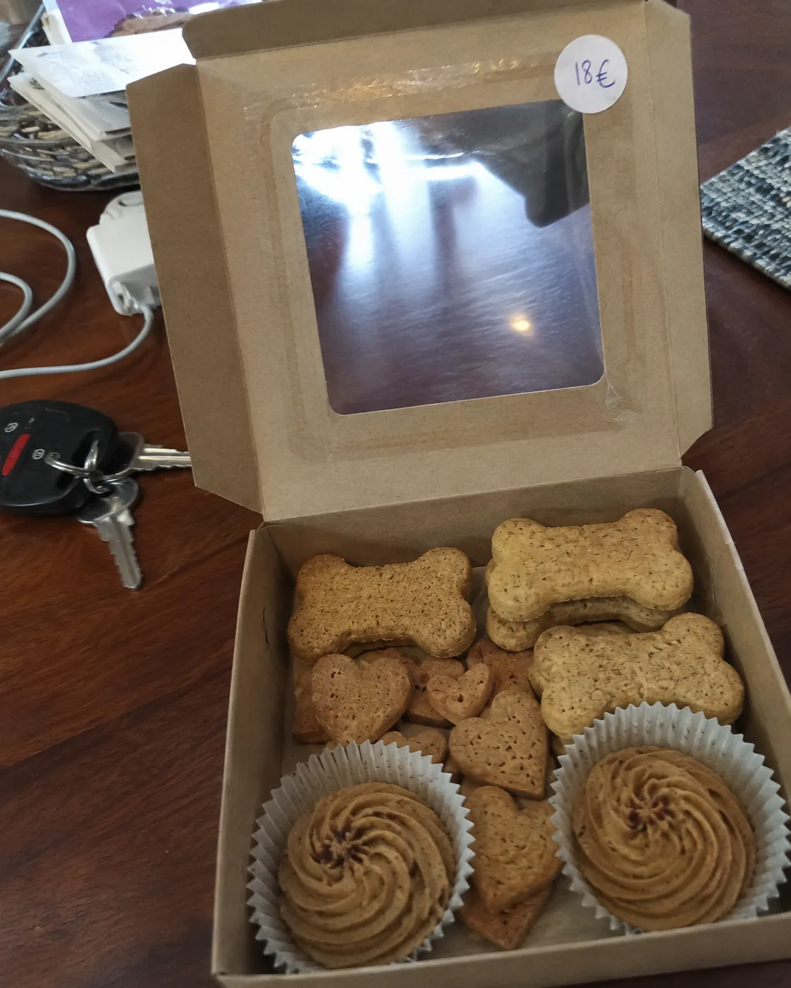 Labeled treat boxes